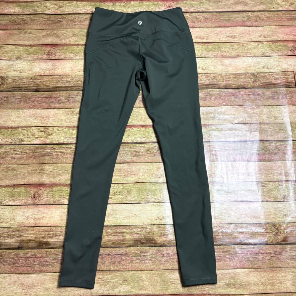 Marika Sport Womens High Waisted Athletic Leggings Hunter Green Size Medium